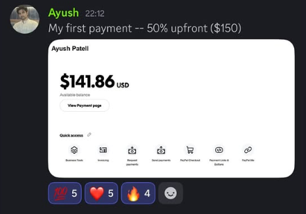 Student result screenshot